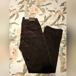 Lauren Ralph Lauren Dark Brown Corduroy Jeans